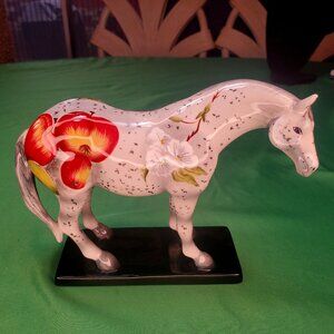 The Trail of Painted Ponies APPLEOOSA 2004 #1596 2E/ Appaloosa White Grey Apples